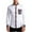 #345-White, variant on Yaoyar Men Fashion Printed Casual Shirt Pocket Buttoned Long Sleeve Stand-Up Collar Shirt Slim Fit Floral Print Shirt