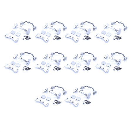 

10X Metal Pull Rod Base & Axle Up Bracket Mount for MN D90 D91 D96 D99S 1/12 RC Car Truck Spare Parts Silver