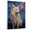 Norwegian Buhund, variant on Thuan Belgian Malinois Dog Art Van Gogh-Inspired - Contemporary Abstract Modern Dog Wall Decor - Dog Painting Canvas Canvas Print 11x17 inches Unframed