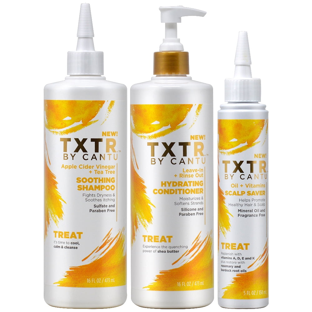 TXTR By Cantu Soothing Shampoo 16oz + Hydrating Conditioner 16oz