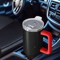 thumbnail image 6 of 40oz Tumbler with Handle and Straw, Vacuum Insulated Stainless Steel Travel Mug, Fits Car Cup Holder, Flame Print, 6 of 6