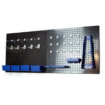 36"x22" Metal Pegboard Standard Tool Storage Kit With 32pc Peg Accessories