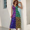 thumbnail image 5 of Leopard 80s Sleeveless Dress Dresses Women Summer Evening Dresses Ladies Bohemia Long Dresses, 5 of 9
