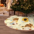 thumbnail image 5 of Sikiie Watercolor Bee Honey Honeycomb Bee Nativity Christmas Tree Skirt, Jesus Christian Winter Holiday Tree Mat Decoration(30-48IN)36", 5 of 6