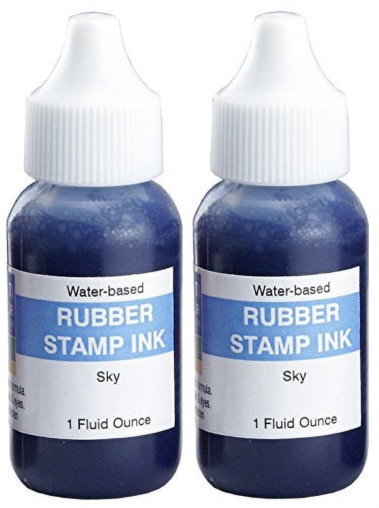 Infusion 7" x 8" Extra Large Industrial Stamp Ink Pad, Your Go to Large Stamp Ink Pad for Bright Color, Even Coverage and Durability, Sky Stamp Pad