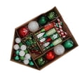 thumbnail image 4 of Christmas Tree Ornaments Assorted Set Lightweight Electroplated Christmas Tree Hanging Balls Pendants Set for Home Garden C, 4 of 12