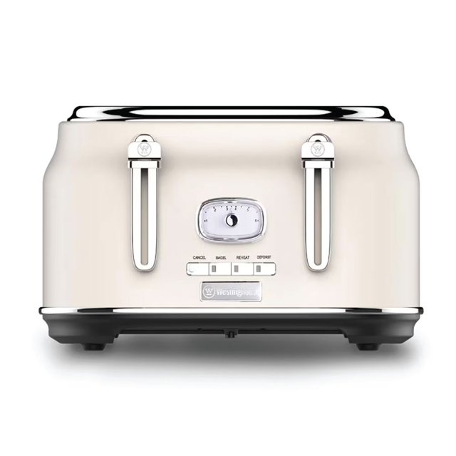 Tostadora de Pan Retro Westing House 4 Rebanadas WKTT809WH