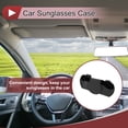 thumbnail image 2 of Funda para gafas de sol de coche Unique Bargains con soporte magnético universal para visera de coche, ante negro 7.09"x3.15" 1 pieza, 2 of 7