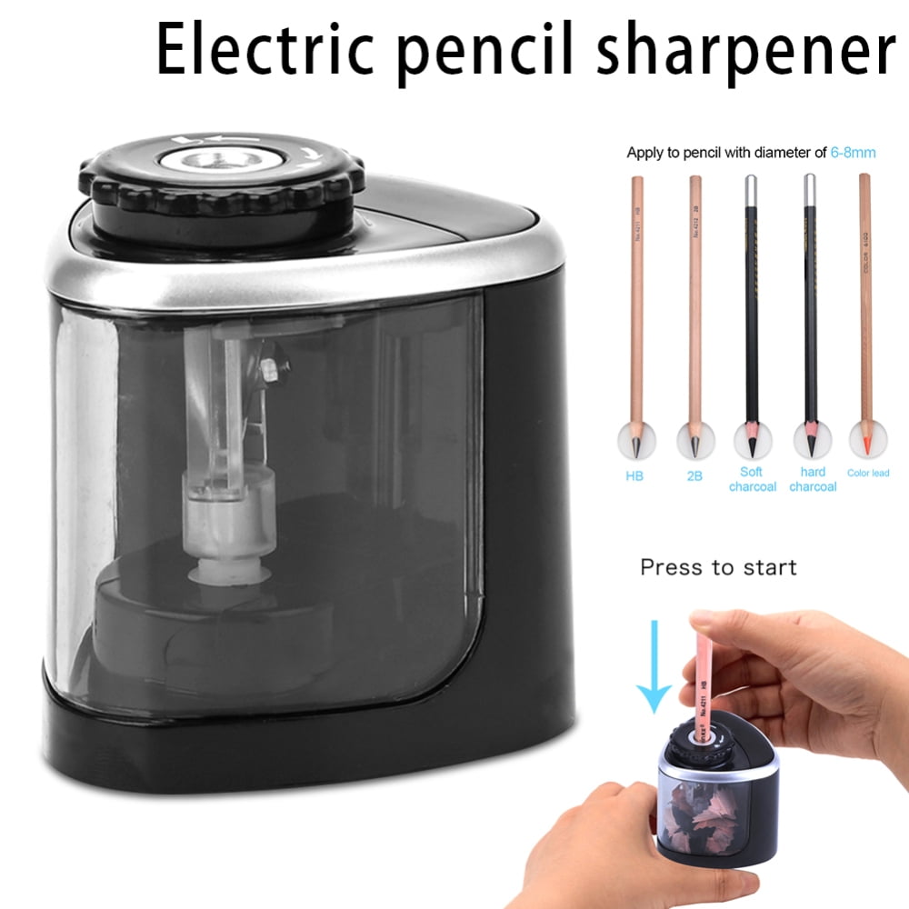 HRSR Electric Pencil Sharpener Effortless Safe Automatic Touching Switch School Office Classroom Kids