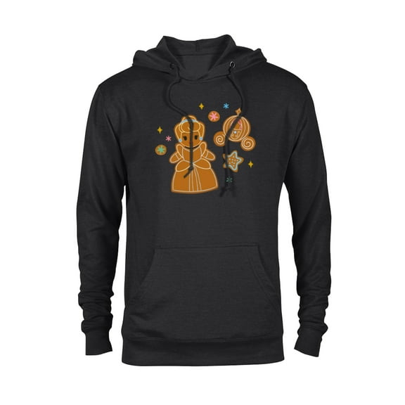 Disney Princess Holiday Christmas Gingerbread Cinderella - Pullover Hoodie for Adults - Customized-Black