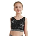 thumbnail image 2 of Yanarno Débardeurs de Danse Sans Manches pour Filles, Hauts de Danse Hip Hop, Noir 8, 2 of 6
