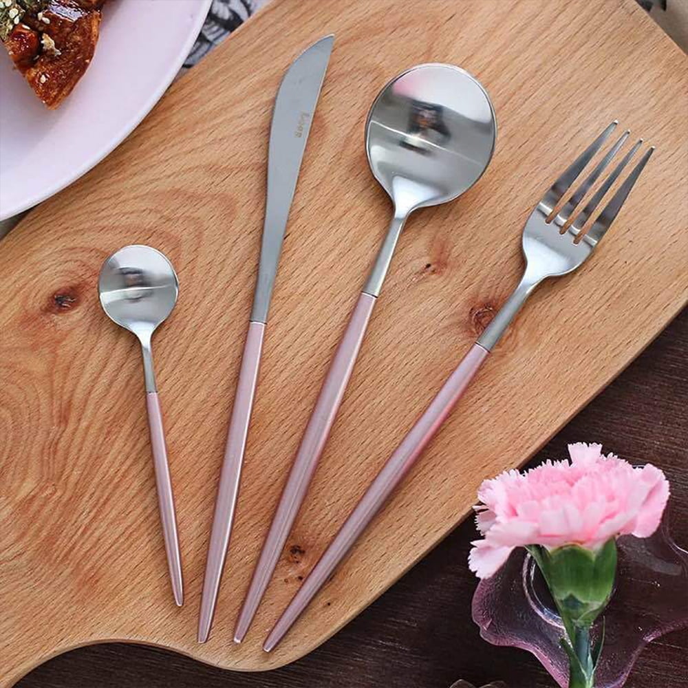 4PCs Fashion Stainless Steel Cutlery Set Dinnerware Tableware Decor hot 4PCs Fashion Stainless Steel Cutlery Set Dinnerware Tableware Decor hot