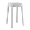 thumbnail image 2 of Portable Plastic Stackable Stools,18" Nesting Stackable Stool White Plastic Stools Backless Bar Stool,Multipurpose Flexible Seating for Classroom,School,Home (White, 5PCS), 2 of 9