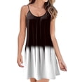 thumbnail image 1 of Robe d'Été Sans Manches pour Femme, Mini Robe de Plage, Bretelles Spaghetti Ajustables, Robe Ample Plissée, Robe Soleil Bohème à Imprimé, 1 of 7