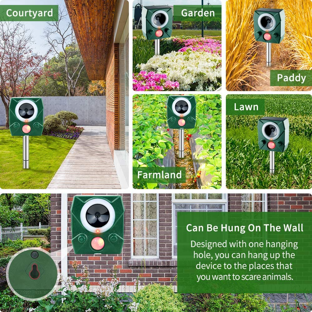 Ultrasonic Animal Repeller Motion Sensor Cat Repeller