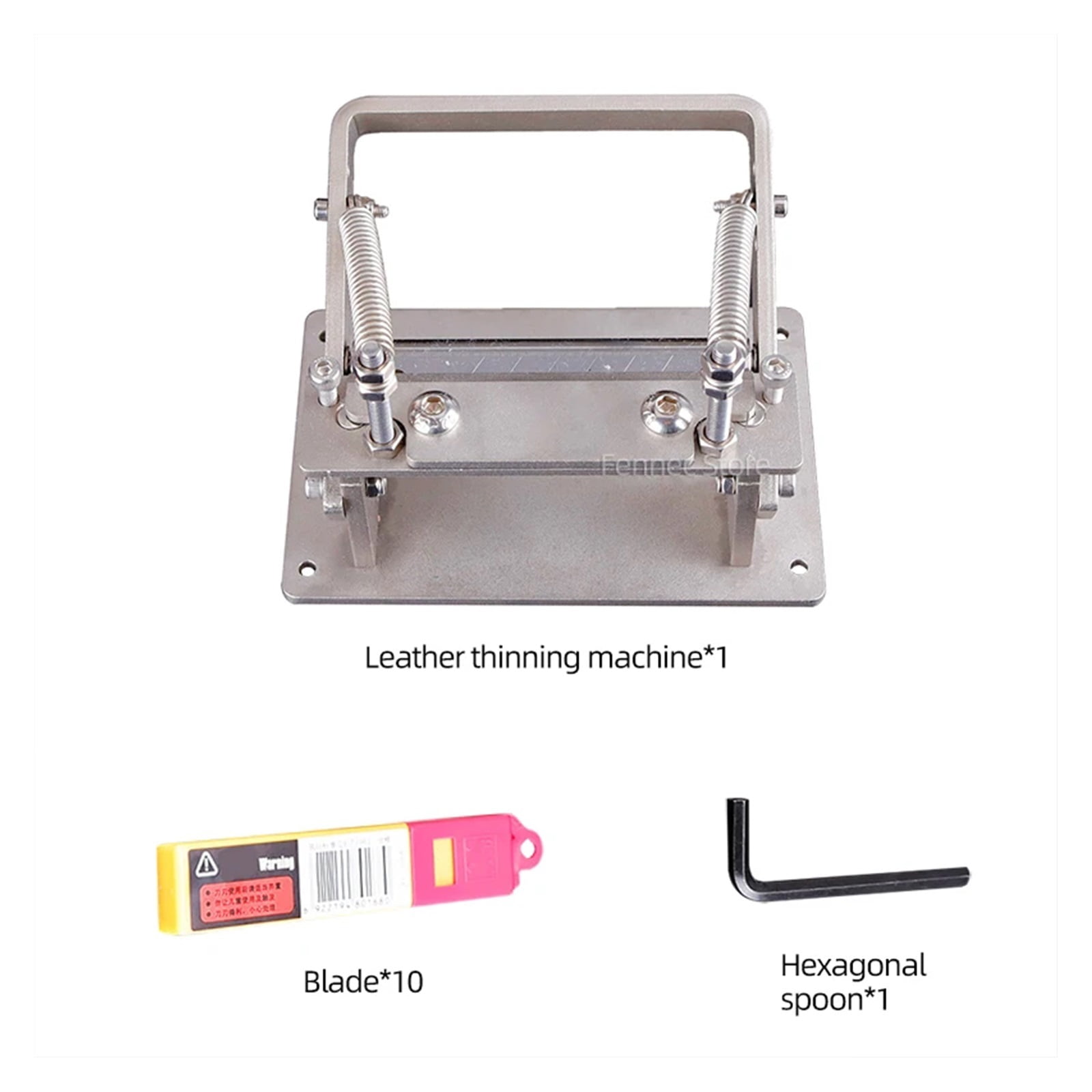 Manual Leather Peeler Stainless DIY Leather Strips Belt Manual Cowhide Leather Splitter Machine Cutting Peeler Roller Tool ,Power Tools