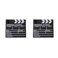 thumbnail image 3 of Inteprter 20x20 Director Video escena Clapperboard TV Movie Clapper Board película profesional pizarra corte Prop decoración del hogar suministro Type1 NO1, 3 of 6