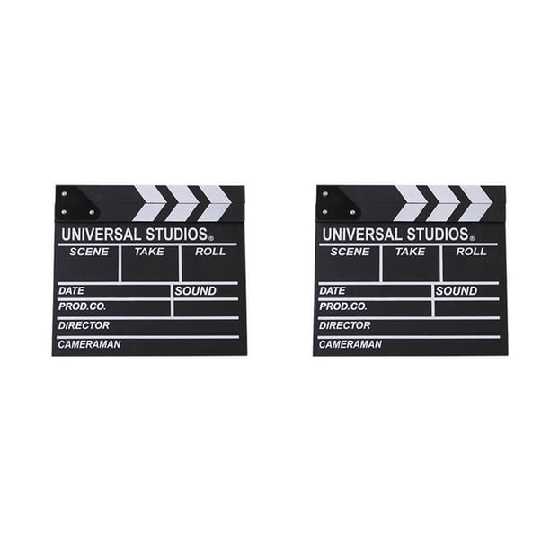Cateissary 1pc Director de Escena de la película Clapperboard TV Video Clapper Board Film Photographic Prop Decoraciones colgantes Type1 NO1