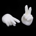 thumbnail image 1 of Partes del cuerpo de muñeca articuladas con bola DIY personalizado - Piel blanca 1/4 BJD SD Manos gigantes de bebé Manos esculpidas Baoblaze Manos de muñeca BJD esculpir, 1 of 8