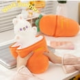 thumbnail image 5 of Cute Carrot Rabbit Plush Toy Stuffed Creative Into Fruit Transform Cuddly Bunny Doll Birthday Gift, 5 of 8