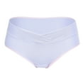 thumbnail image 2 of Womens Underwear Women's Low Waist Seamless V-Shaped Solid Color Briefs Maternity Panties, 2 of 5