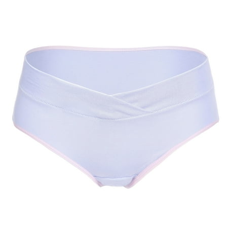 

wendunide pajama set for women Women s Low Waist Seamless V-Shaped Solid Color Briefs Maternity Panties White XXL