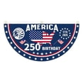 thumbnail image 2 of USA Flags Semi-Circular 250th Anniversary, 4th of July Patriotic Decorations Outdoor, Half Round US Flag for Front Porch, Wall Hanging for Home Decor, 2 of 8