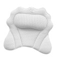 thumbnail image 4 of Almohada de baño Cojín de bañera Cómoda almohada de bañera con ventosa Relajante Blanco, 4 of 9