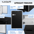 KISSAIR Upright Compact Freezer 2.3 Cu.ft, Freestanding Mini Freezer