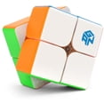 thumbnail image 1 of GAN 249 V2 2x2 Speed ​​Cube 2 por 2 Mini cubo mágico rompecabezas juguete para regalo para niños aprendizaje básico 49mm sin pegatinas, 1 of 1