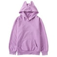 thumbnail image 5 of Grblisyd Hoodies for Teen Girls 10-12 Youth Long Sleeve Y2K Tween Tops Girl Cute Graphic Hoodie Sweatshirt Drawstring Pullover Girls Clothes Light Purple 150, 5 of 5