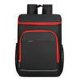 thumbnail image 1 of Mochila enfriadora con aislamiento Oxford Mochila de almacenamiento para ahorrar espacio al aire libre (negro rojo), 1 of 4