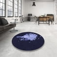 thumbnail image 4 of Ahgly Company Machine Washable Indoor Rectangle Transitional Night Black Area Rugs, 8' x 10', 4 of 7