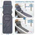 thumbnail image 4 of Almohada de baño para todo el cuerpo Poemland Luxury para bañera gris, 4 of 6