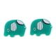 thumbnail image 4 of 2 amortiguadores de silicona para raquetas de tenis con forma de animal, ideal como regalo. Elefante verde, 4 of 6