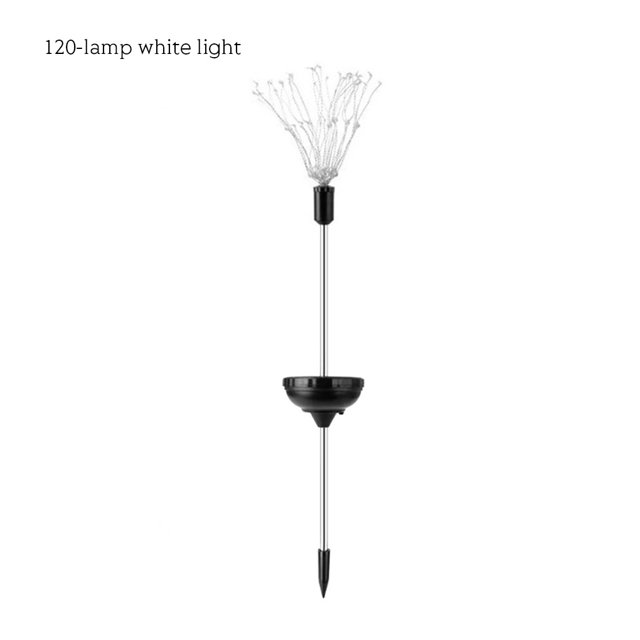Cadena de luces para césped, lámpara de tierra LED solar, iluminación inalámbrica impermeable para patio al aire libre, 120 LED, luz blanca Eigraketly HA006325-05