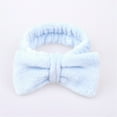 thumbnail image 6 of Cheers US Microfiber Bowtie Headbands Facial Makeup Headband Cosmetic Bowknot Hairlace Wash Spa Yoga Sports Shower Adjustable Elastic Hair Band for Girls and Women, 6 of 7