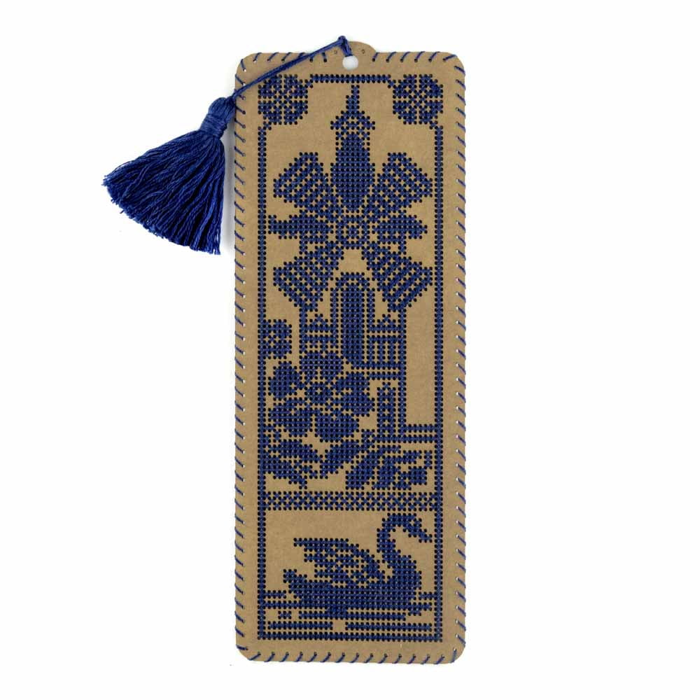 Cardboard Embroidery Kit Bookmark - Old Mill WLZ-002