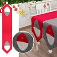 thumbnail image 5 of Christmas Table Runner,Classic-Kitchen Dining Table Decor Fall Table Runner Fireplace Scarf Gnomes Table Cloth Grey, 5 of 8