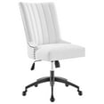 thumbnail image 3 of Empower Channel Tufted Performance Velvet Office Chair Gold Teal, 3 of 10
