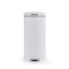 Bubula Premium Steel Diaper Waste Pail with Step Open, White