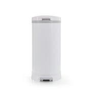Bubula Premium Steel Diaper Waste Pail with Step Open, White