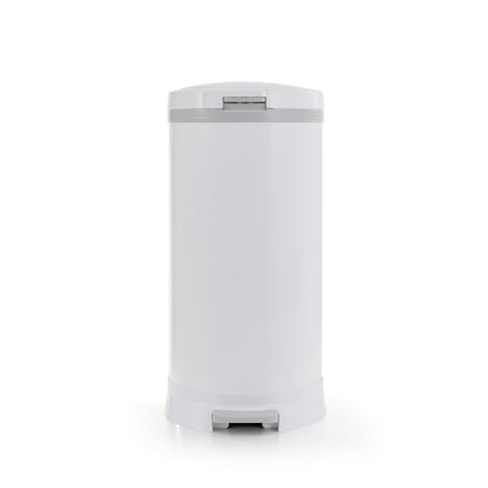 UPC: 0703546595848 | Bubula Premium Steel Diaper Waste Pail with Step Open White