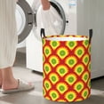 thumbnail image 5 of Fuzoiu Music Colors Print Circular Hamper,Laundry Basket with Handle,Collapsible Laundry,Dirty Clothes Storage Basket,for Bedroom Bathroom Dorm Living Room-, 5 of 6