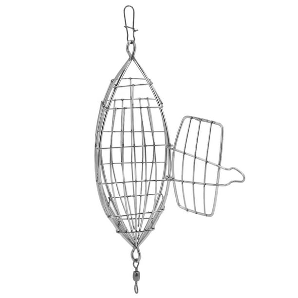 Feeder Fishing Bait Cage Stainless Steel Lure Cage Carp Fishing Trap Basket  Feeder Holder For Shrimp Crab Fish Baits 