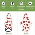 thumbnail image 5 of Goofa Abstract Red Polka Dot Pattern Small Dog Sweater Hoodies Pet Grey Hooded Soft Fleece Sweatshirts with Pocket Fall Winter Puppy Cat Sweaters Warm Clothes-X-Small, 5 of 8