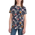 thumbnail image 3 of Wukai Hawaiian Style Youth Unisex Short Sleeve T-Shirt for Boys, Girls, Teens, and Kids-Small, 3 of 7