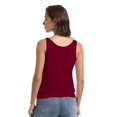 thumbnail image 3 of Women's Casual Banded Bottom Cami Shirt V Neck Sleeveless Loose Summer Tank Top Camisole, 3 of 4