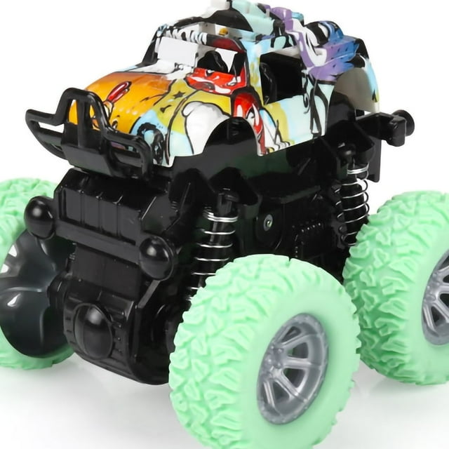 Coche de juguete todoterreno para acrobacias, minicoche de inercia para niños de cuatro ruedas, coche de juguete todoterreno para acrobacias, coche de inerci