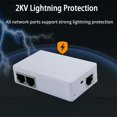 thumbnail image 4 of 4X Répéteur Poe 2 Ports 10/100Mbps 1 à 2 Répéteur Poe 12V 1A Distance à 250m pour Interrupteur Poe Standard/caméra Ip, 4 of 6